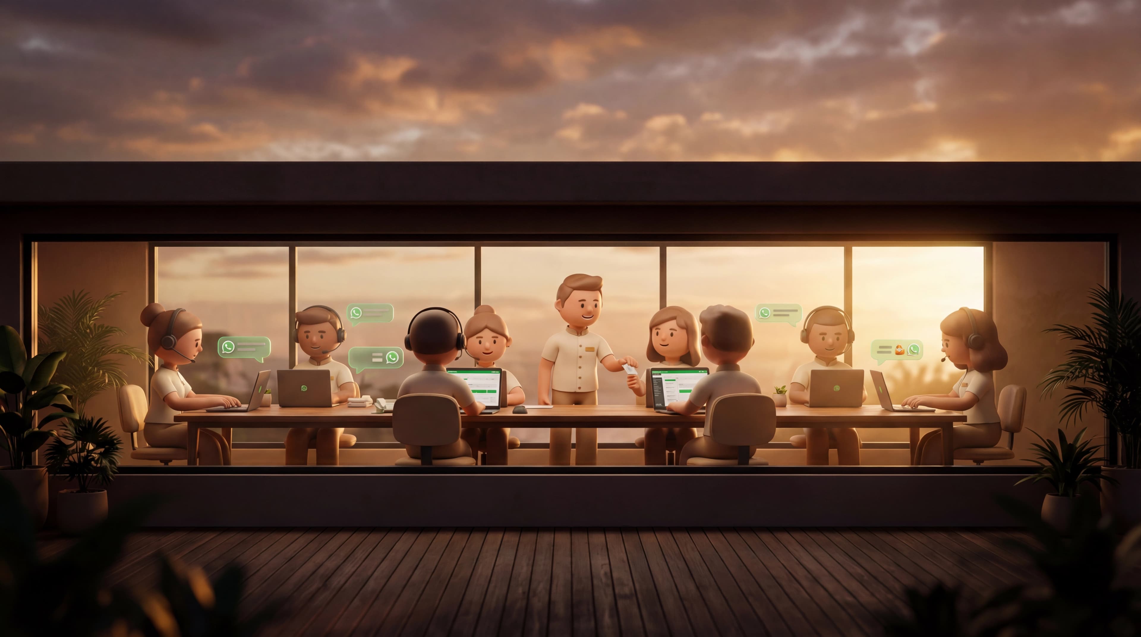 AI agents managing guest communications