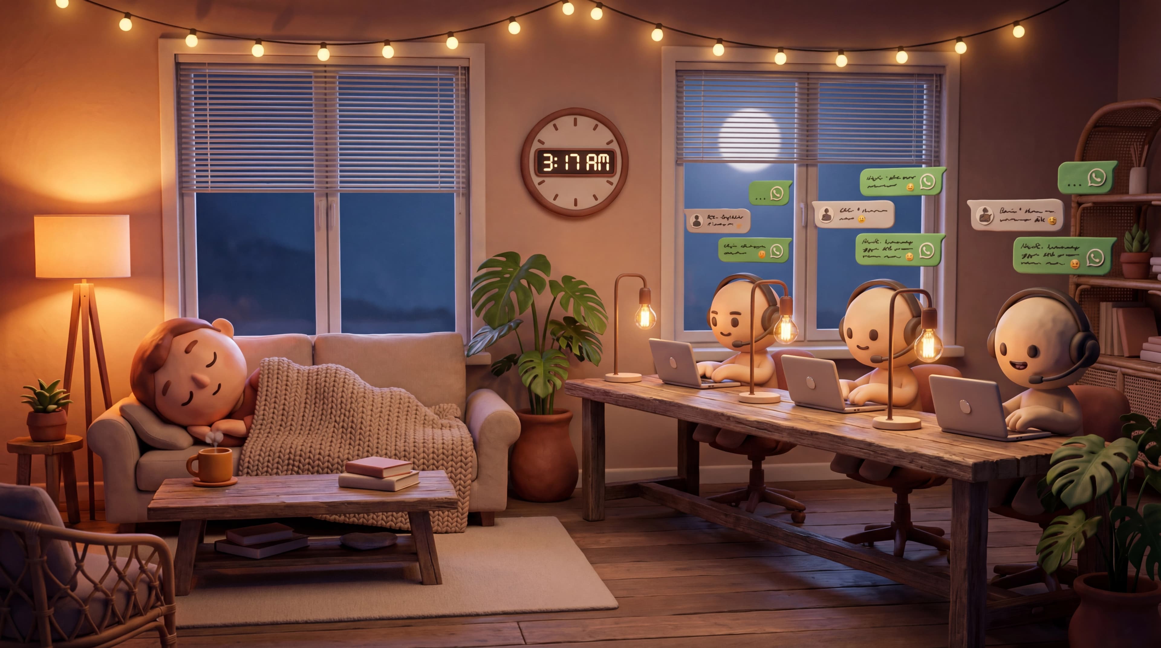 AI agents working at 3:17 AM while owner sleeps